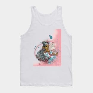 African American Fairy and Flowers Tank Top